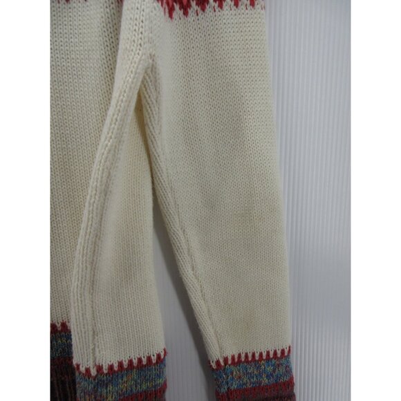VINTAGE The Sweater Venture Medium Wool Cardigan Nordic Fair Isle * - Picture 10 of 12